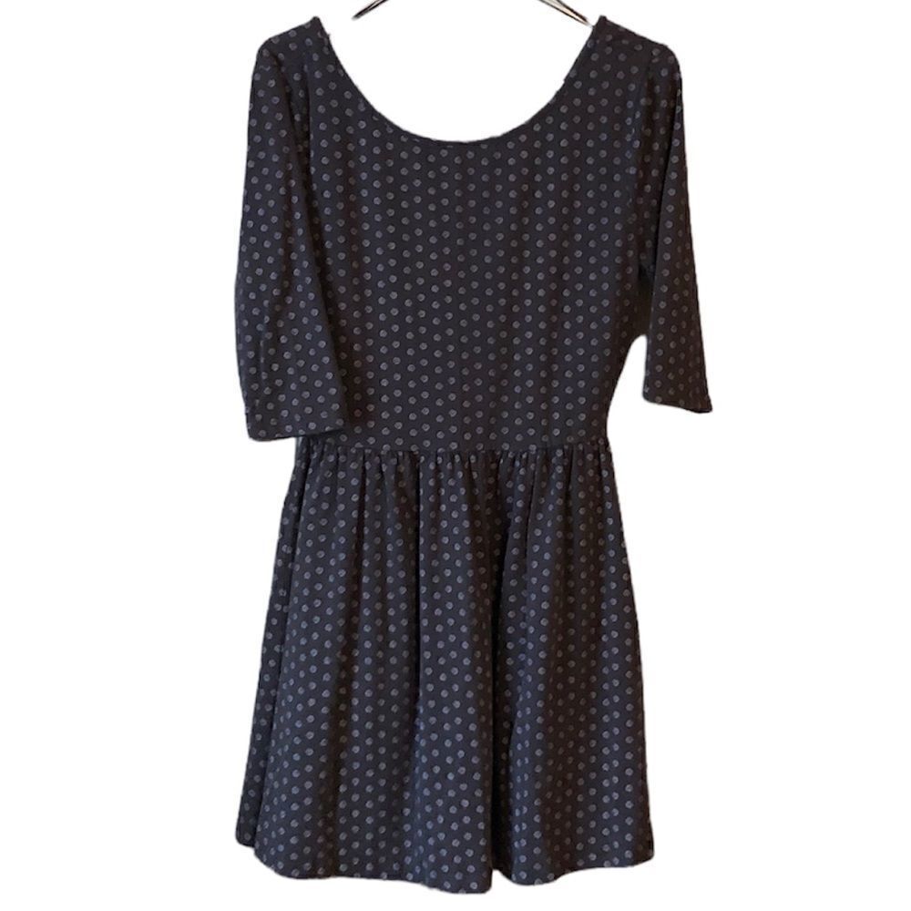Bongo Back V Scoop Neck Dress L